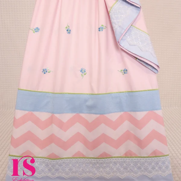 Baby Pink Embroidered Base Rida