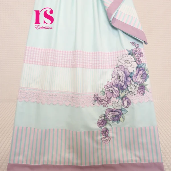 Mint Blue Patch Work Rida