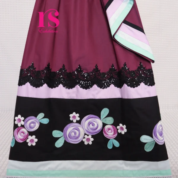 Purple Dual Shade Fabric Rida
