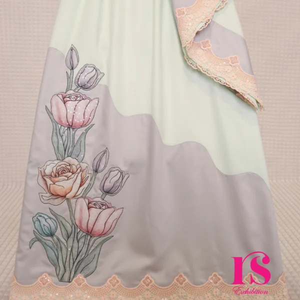 Wave Pattern With Stunning Patch Work Rida