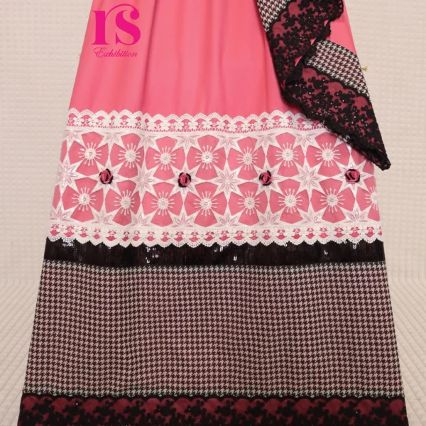 Rose Pink Hand Work Rida