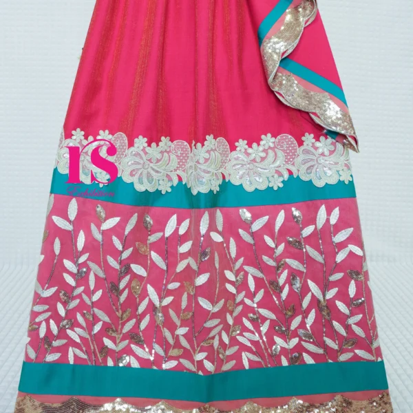 Dual Shade Pink Bhari Wear Rida