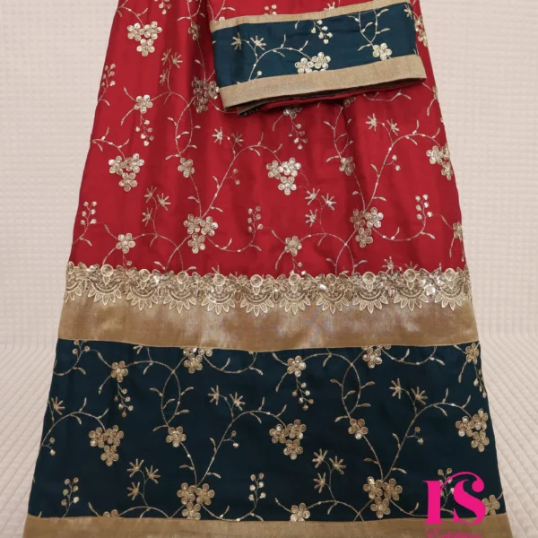 Red Full Embroidery Nikah Wear Rida