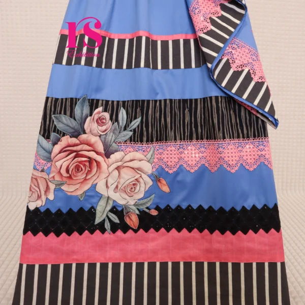 Saphire Blue High Penal With Patch Rida
