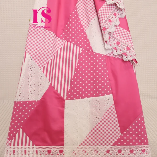 Pink Abstract Box Pattern Rida