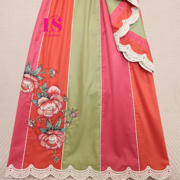 Vertical Pattern Aari Work Rida