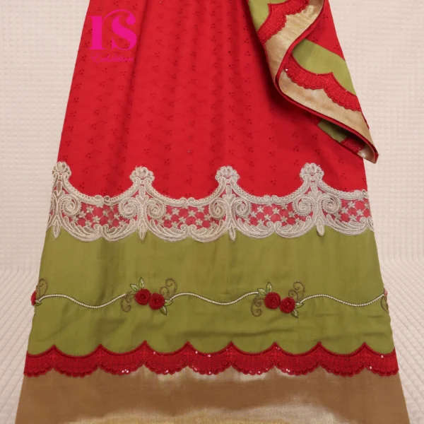 Hakoba Red All Round Tissue Flower Rida