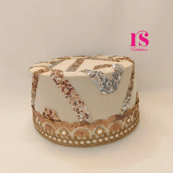 Biscuit Brown Sequence Topi