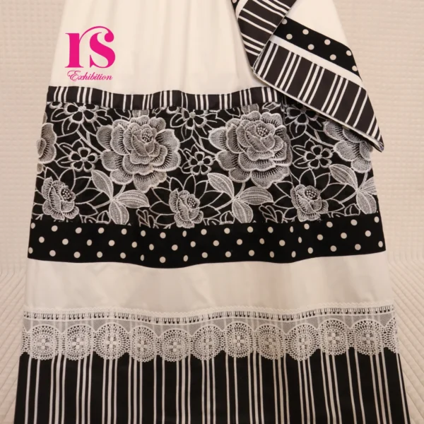 Beauty Rida With Embroidery Flower