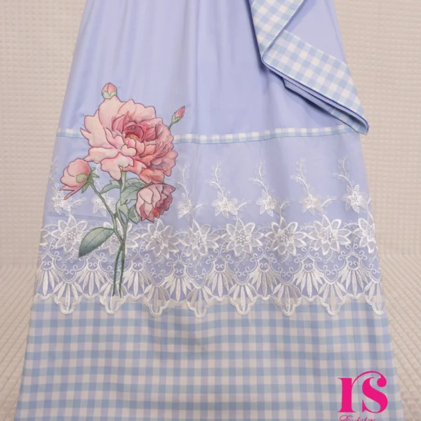 Beautiful Patch Work With Lace Rida