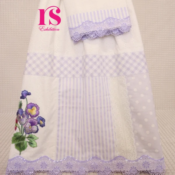 White Pattern Rida With Beautiful Embroidery Work