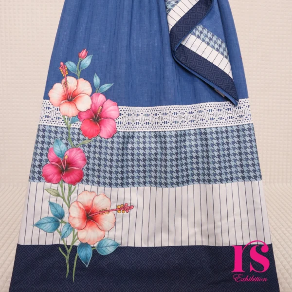Textured Base Rida With Beautifull Work With Summer Friendly Feel