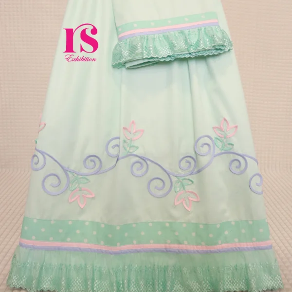 Mint Green Piping Work Rida