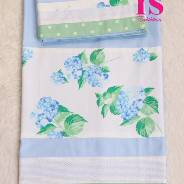 Blue With Floral Panel