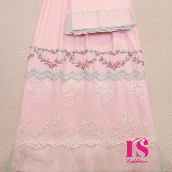 Pink Beautiful Hand Work Rida
