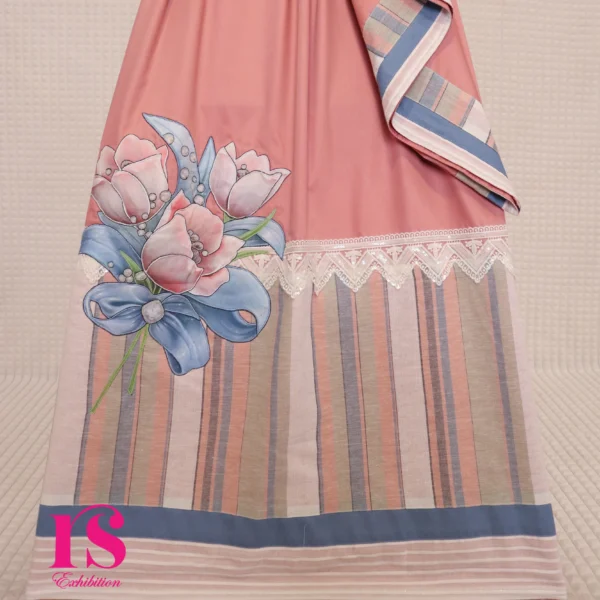 Rose Pink Pretty Patch Work Rida
