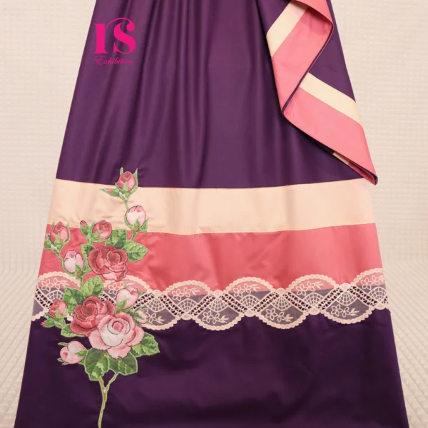 Dark Purple Patch Work Rida