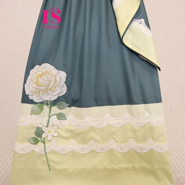Greyish Green Patch Work Rida