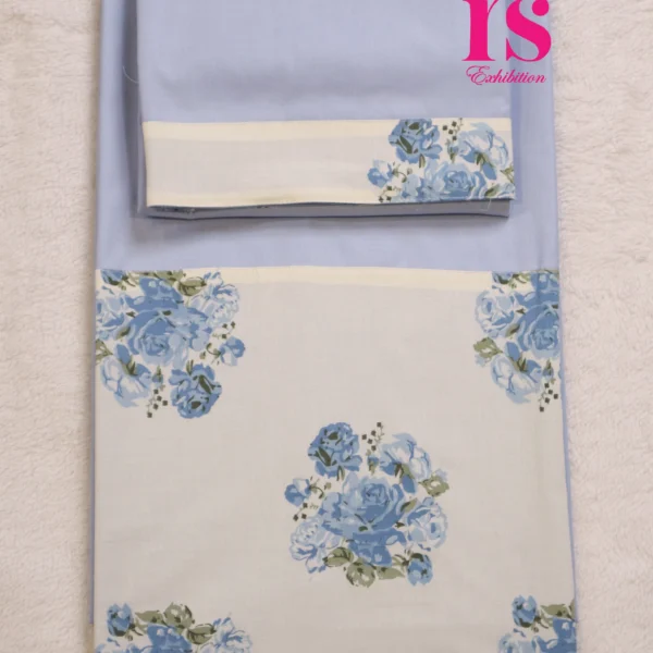 Powder Blue Batik Panel Rida