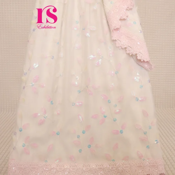 White Beautiful Net wrap Rida