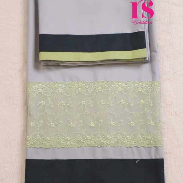 Light Grey Base With Lace Rida