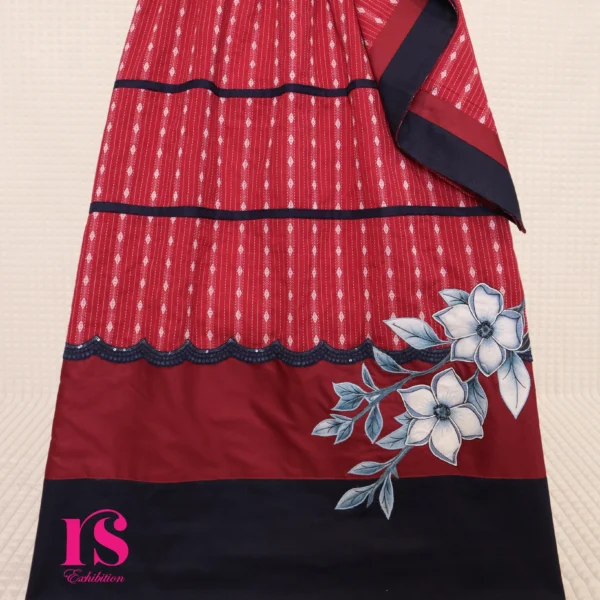 Red Batik Patch Work Rida