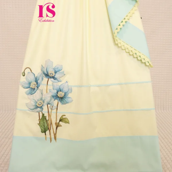 Lemon yellow Rida With Blue Combination