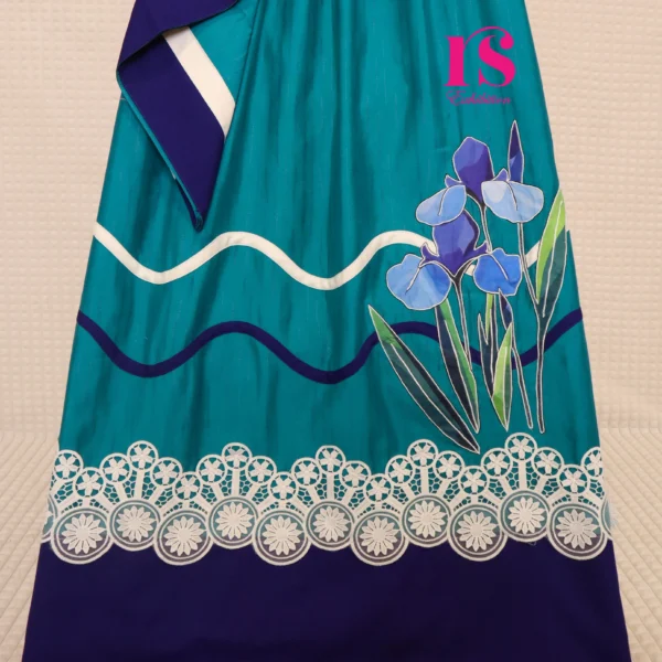 Turquoise Pippins Wave Pattern Rida