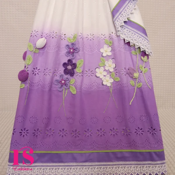 Shaded Hakoba Floral Crochet Rida