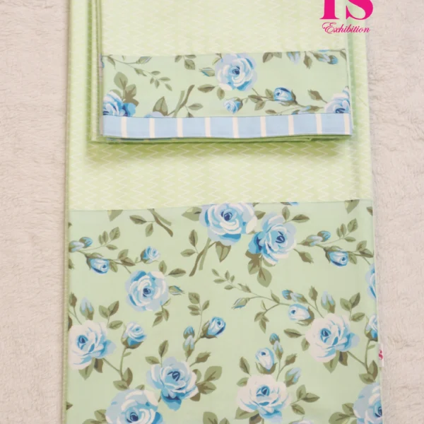 Light Pista Green Floral Panel Rida