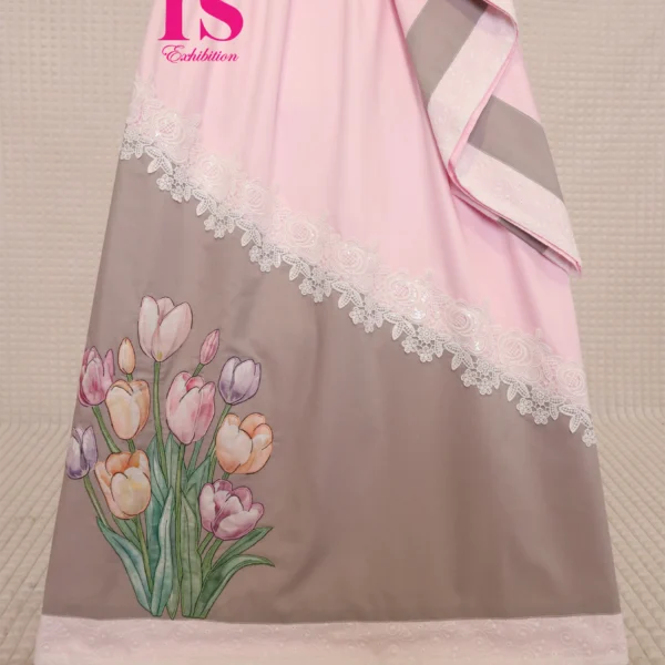 Baby Pink Smart Patterned Rida