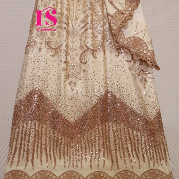 Golden Wedding Rida With Heavy Net Wrap
