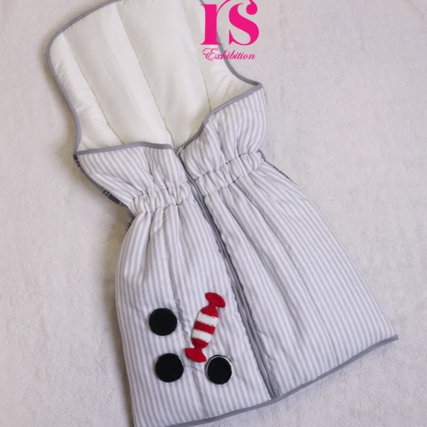 Grey Stripes Crochet Candy Godhri