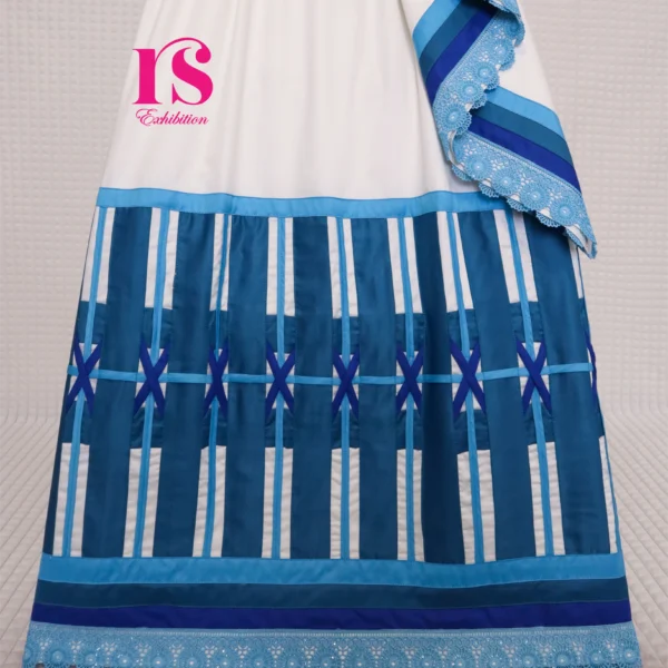 X-Pression Lines Pattern Rida White Colour