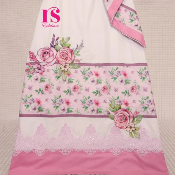 White Gorgeous Rida With Pretty work