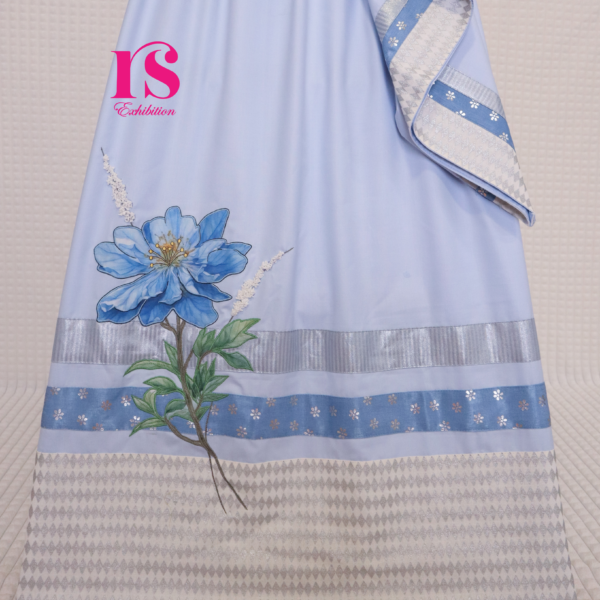 Light Blue Patch Work Rida