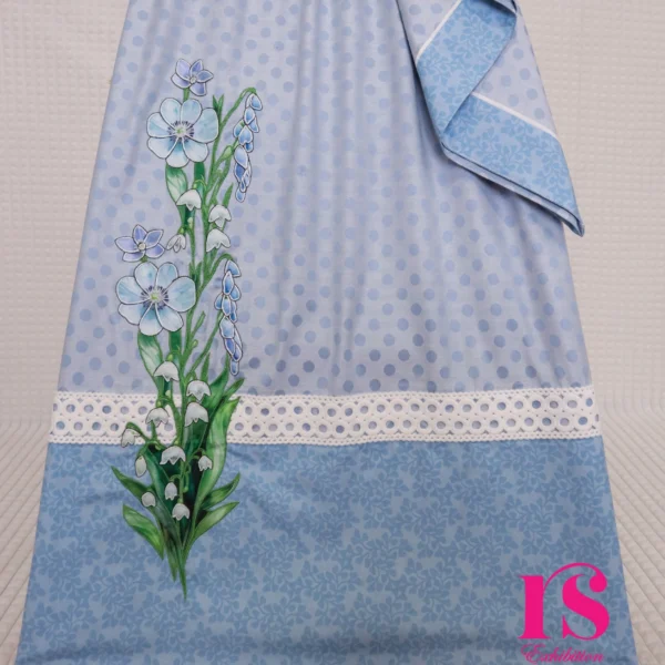 Denim Polka Dots Patch Work Rida