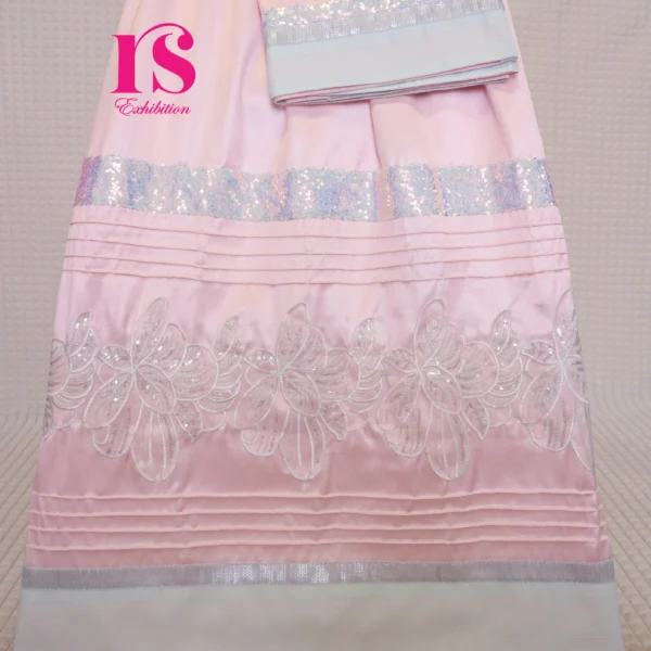 Pink Silk Base With High Panel