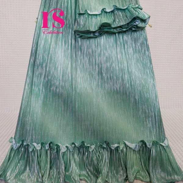 Imported Crush Bottle Green With Silver Sheen