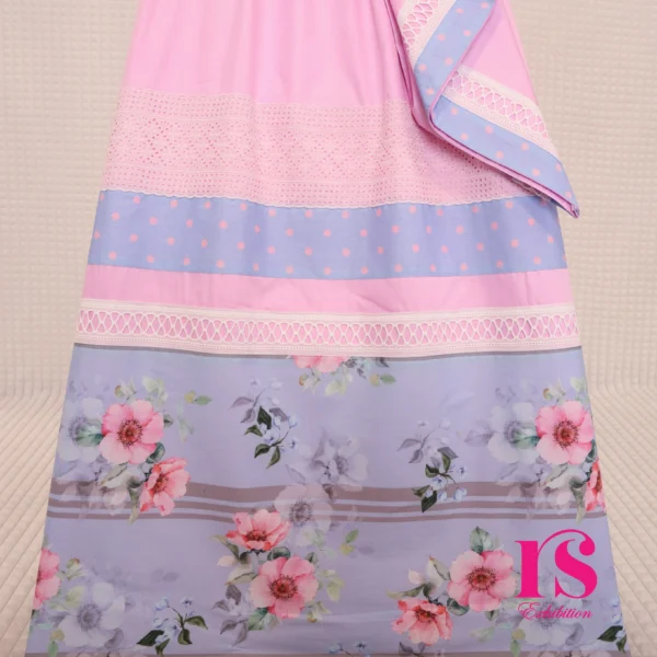 Pink Stunning Panel Rida For Casual Wear