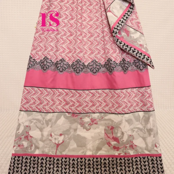 Mauve Pink Chevron Batik Rida