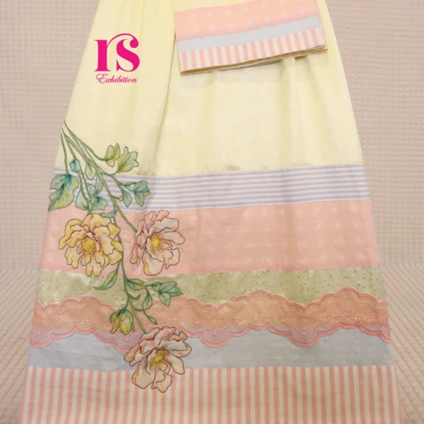 Yellow Textured Falling Patch Rida