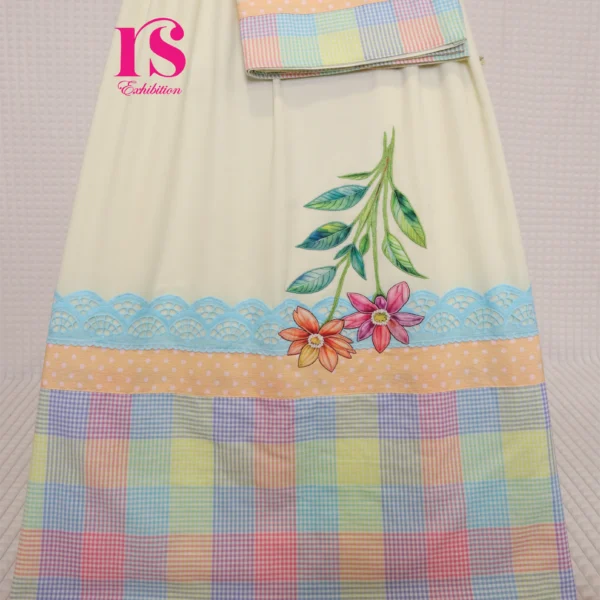 Yellow Pretty Patch Work Rida