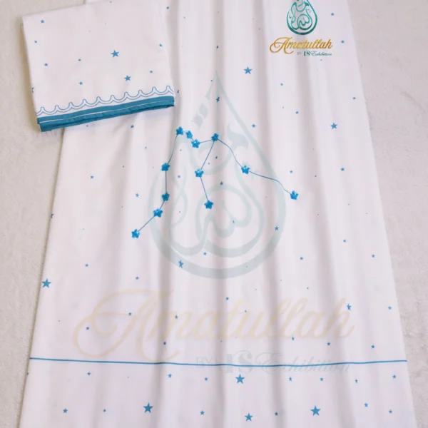 White Zodiac Sign AQUARIUS Print Rida