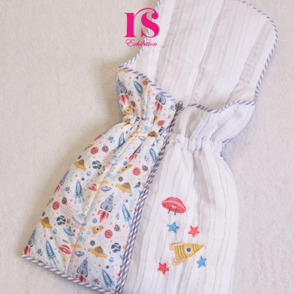 White With Space Print Godhri