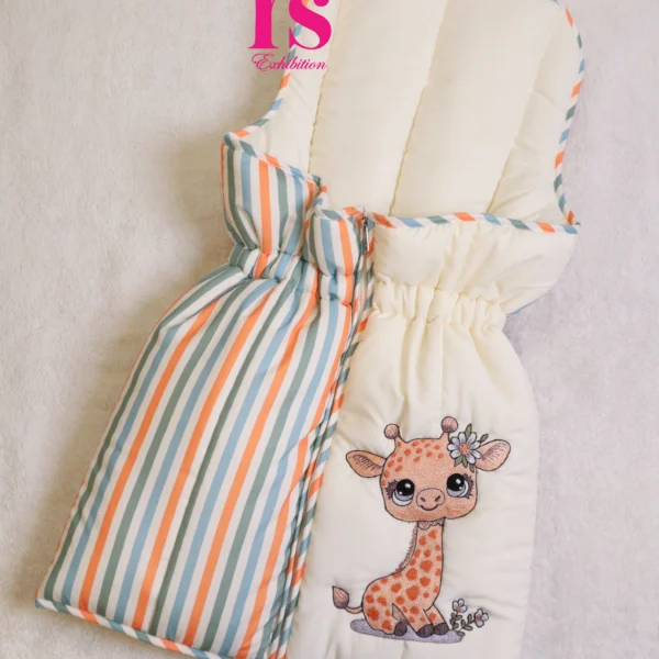 Light Yellow Base With Jeraf Work Godhri