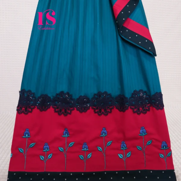 Imported Cotton Rida With Cute Embroidery Work