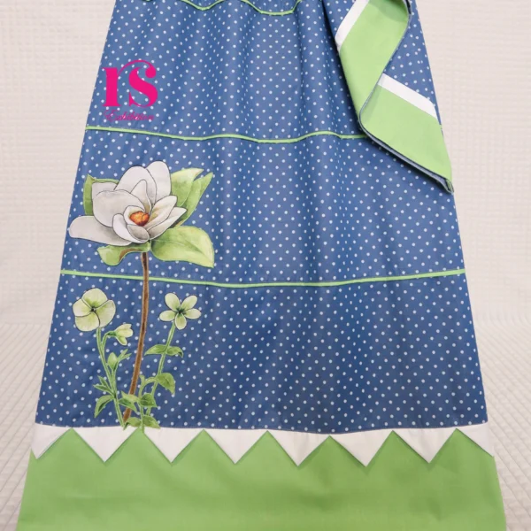 Smart Denim Rida With Patch Work