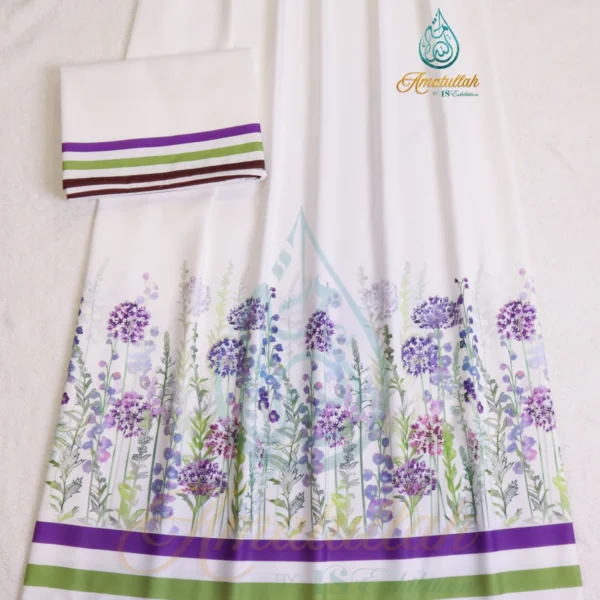 White Floral GARDEN PARTY Print Rida