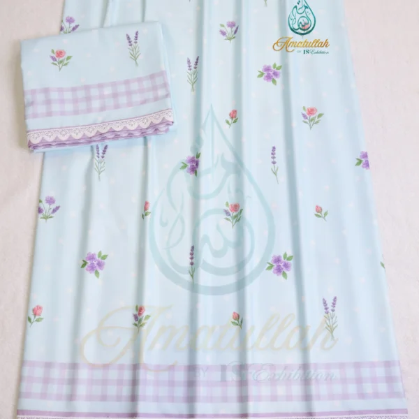 Pastel Blue LAVENDER Print Rida